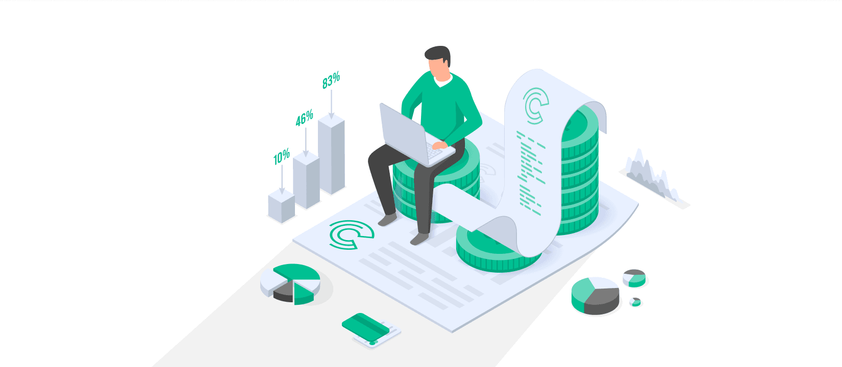 Financial Reporting view in the RentVite app